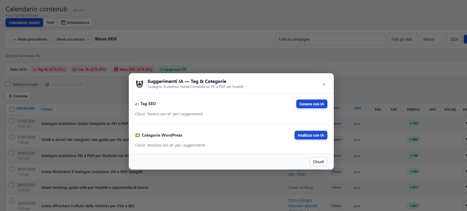 Smart Tags and Categories Management screenshot