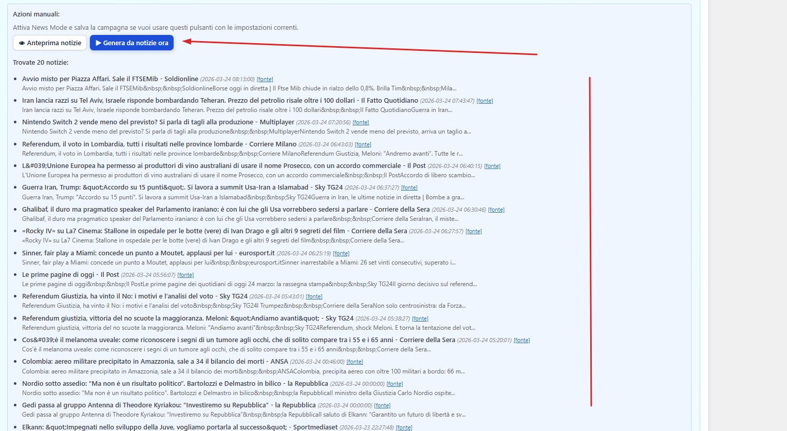 RSS Prompt Generator screenshot