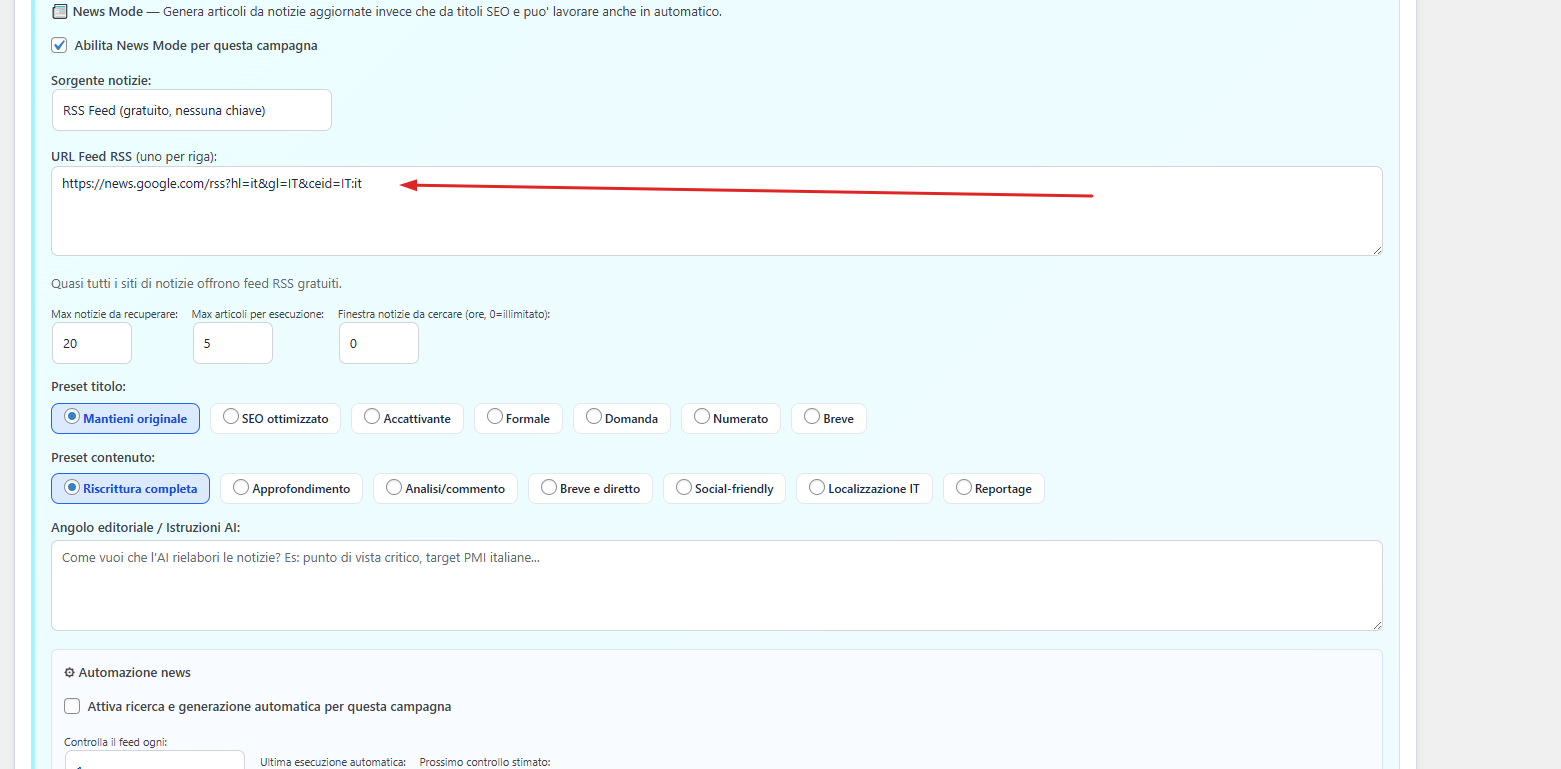 Advanced RSS Integration screenshot